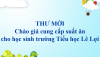 Thư mời chào giá cung cấp suất ăn cho học sinh trường Tiểu học Lê Lợi